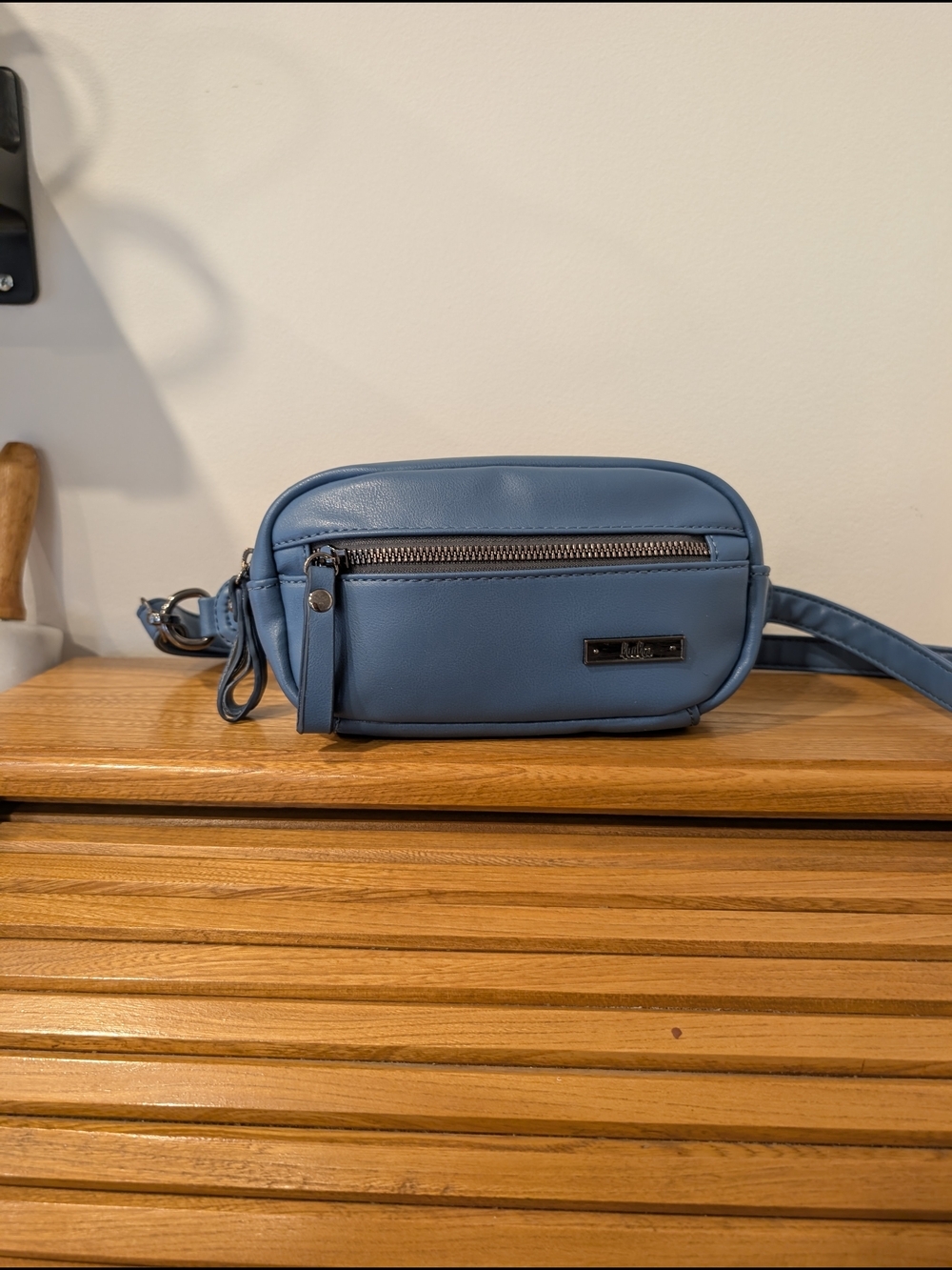 Lula Blue Faux Leather Belt Bag Crossbody Fanny Pack